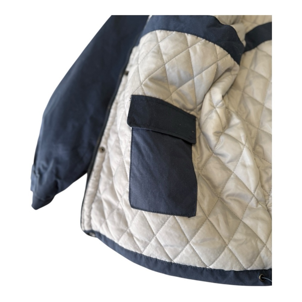 Atlas For Men Dark Blue Men's Coat Outdoor Winter Zip Jacket Hood In Collar XL - Picture 9 of 14